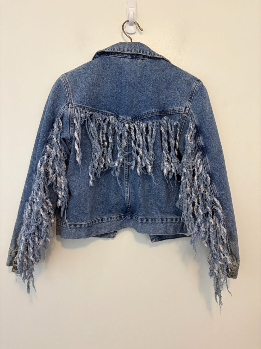 ASOS Denim Fringe Jacket UK 10 US 6